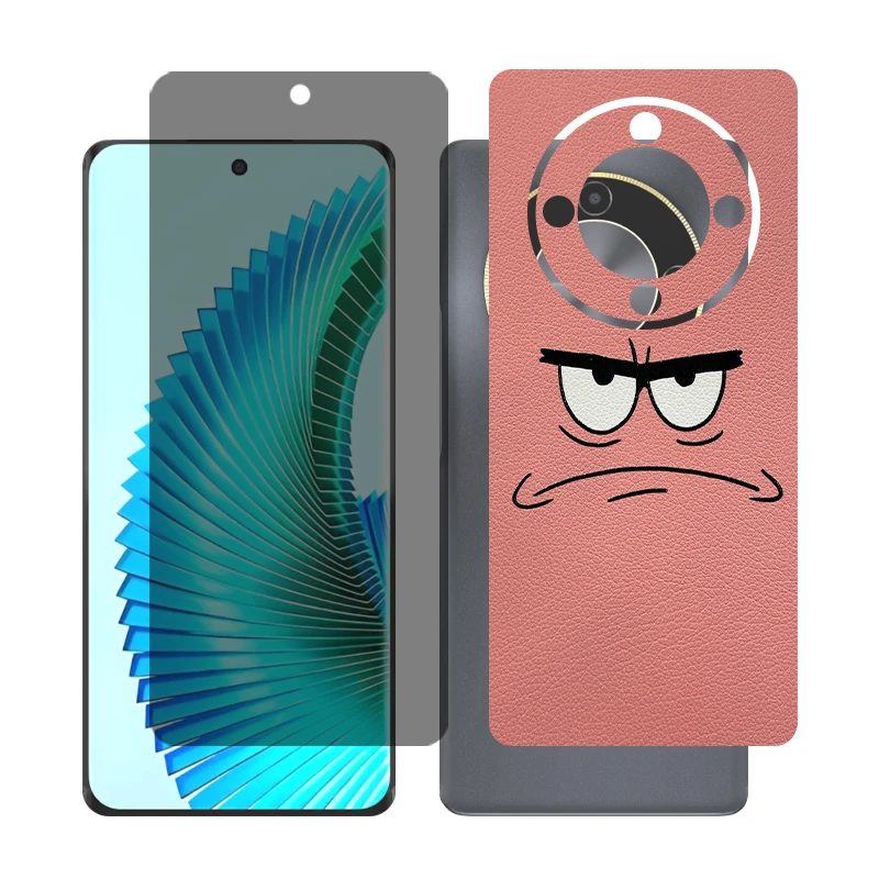محافظ صفحه نمایش حریم شخصی گلس مدل Together مناسب برای گوشی موبایل آنر X9b به همراه برچسب پوششی پشت گوشی