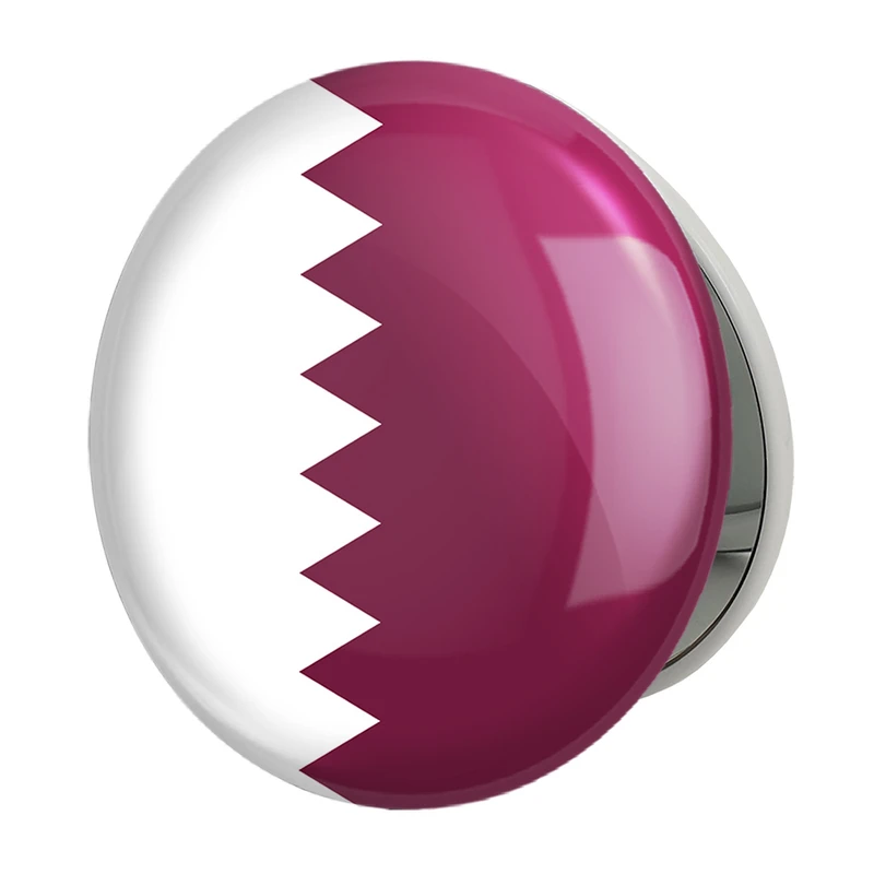 آینه جیبی خندالو طرح پرچم قطر مدل تاشو کد 20429 