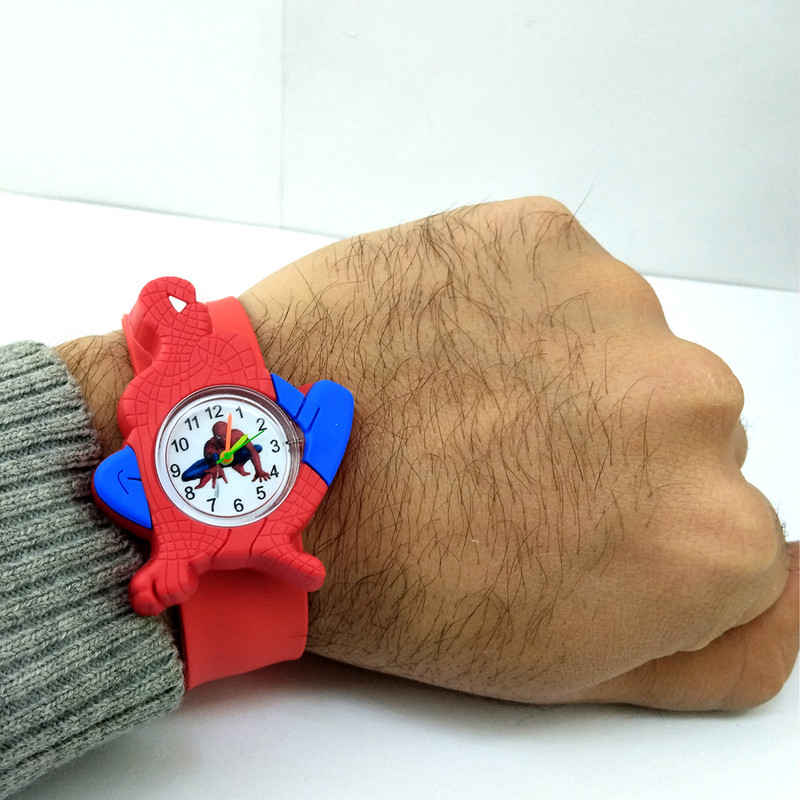 ساعت مچی عقربه ای بچگانه مدل مرد عنکبوتی کد 1