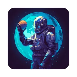 زیر لیوانی کاکتی طرح فضانورد مدل mp46459