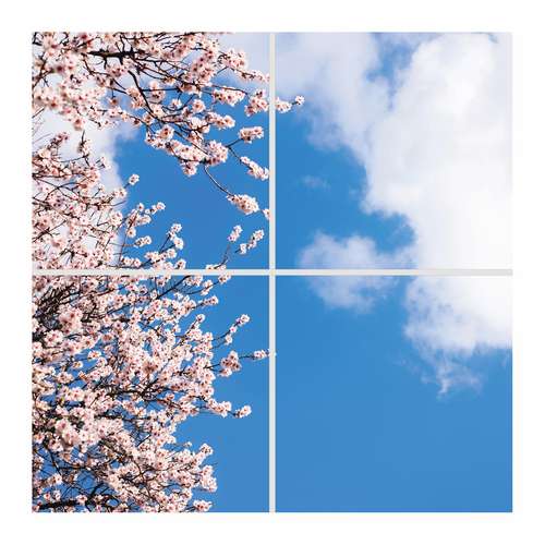 تایل سقفی آسمان مجازی مدل SK-416 سایز 60x60 سانتیمتر مجموعه 4 عددی