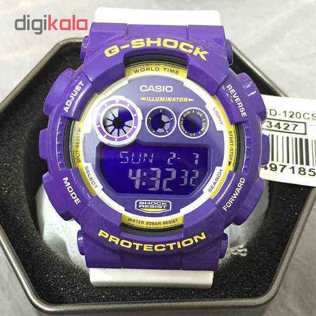 ساعت مچی دیجیتال مردانه کاسیو مدل GD-120CS-6DR -  - 3