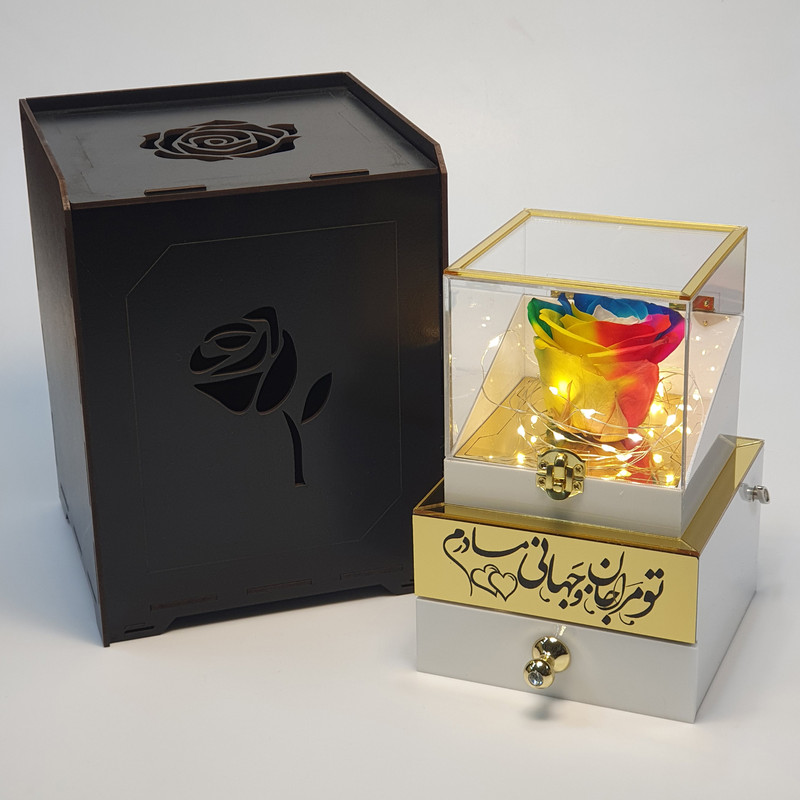 گل رز جاودان مدل موزیکال کوکی طرح مادر