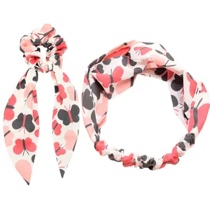 ست هدبند و کش مو زنانه دلنار گالری مدل پروانه فانتزی