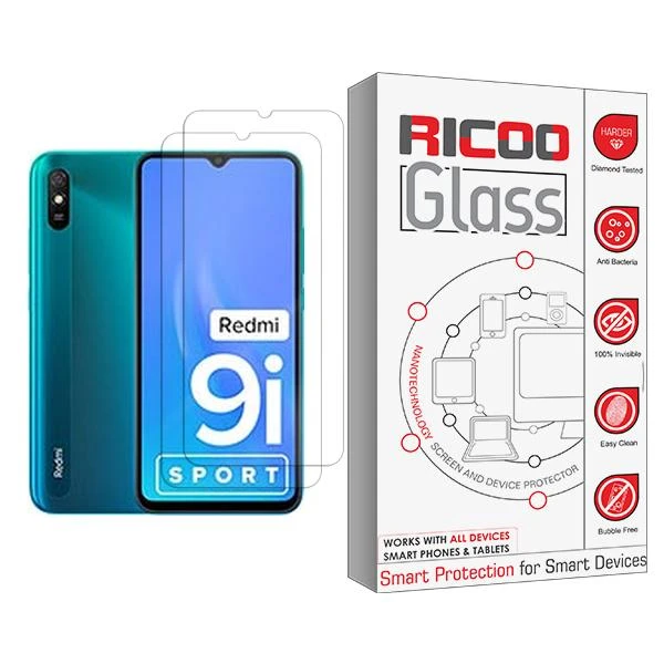 محافظ صفحه نمایش ریکو مدل Glass MIX002 مناسب برای گوشی موبایل شیائومی Redmi 9i Sport بسته دو عددی