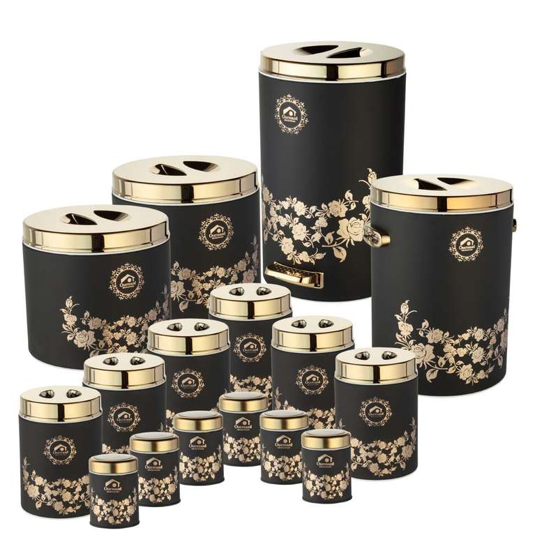 سرویس آشپزخانه 16 پارچه اورمزد مدل گل رز سرویس آشپزخانه 16 پارچه اورمزد مدل گل رز