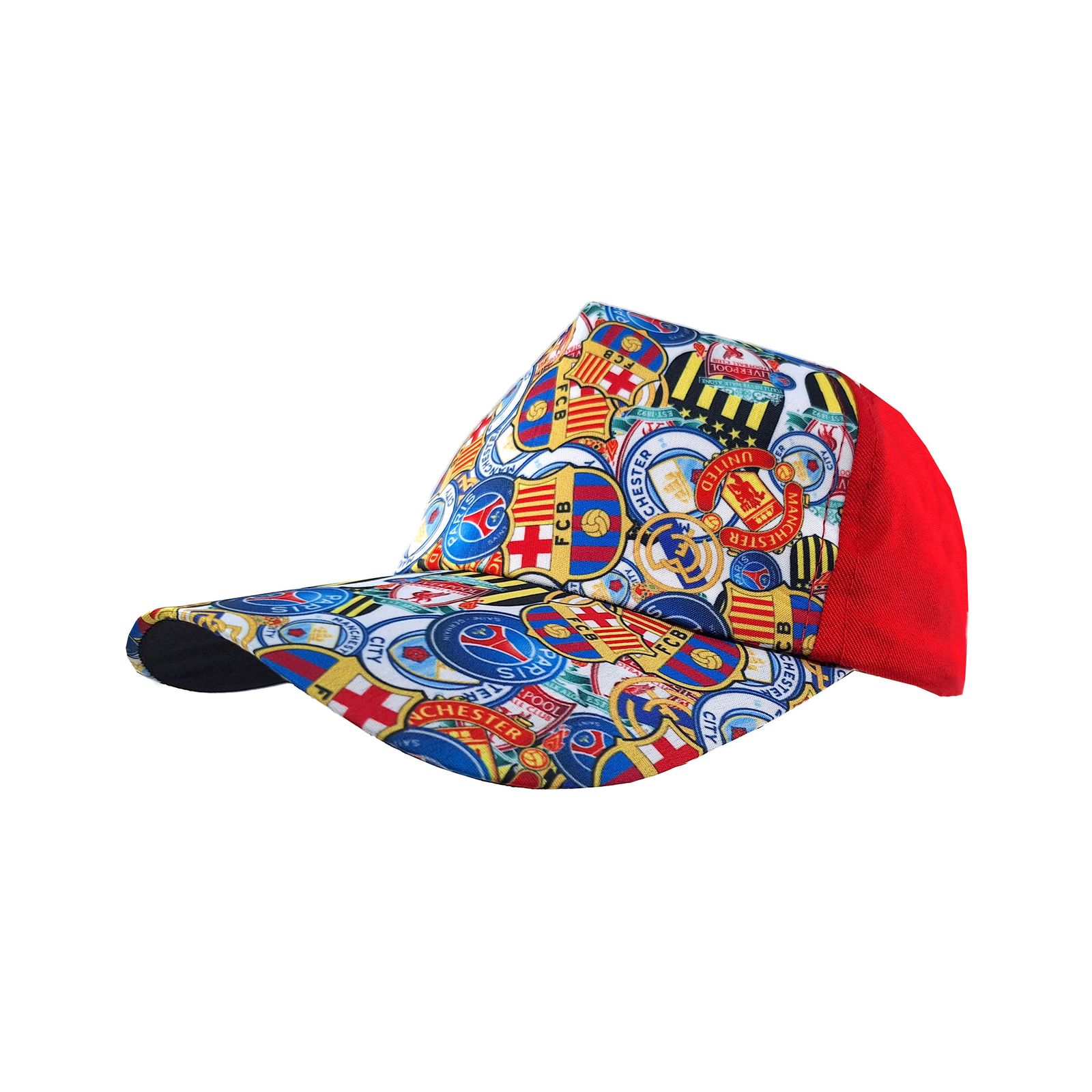 کلاه کپ پسرانه طرح باشگاهی کد 1137 رنگ قرمز -  - 3