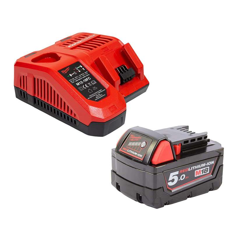 باتری و شارژر میلواکی مدل M18 NRG-502