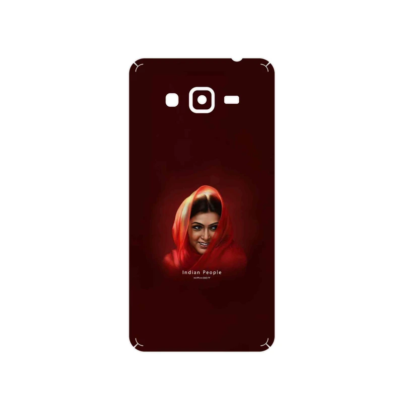 برچسب پوششی ماهوت مدل Portrait of an Indian Woman مناسب برای گوشی موبایل سامسونگ Galaxy Grand Prime