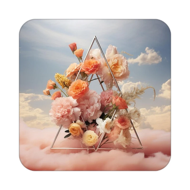 زیر لیوانی کاکتی طرح گل مدل mp16241