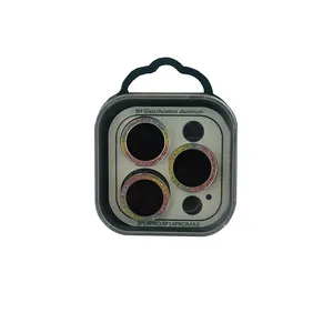 محافظ لنز دوربین مدل شیک شل طرح شاین مناسب برای گوشی موبایل اپلiphone 14 pro max