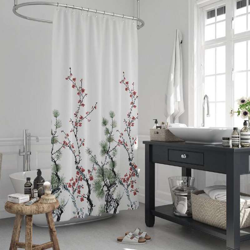 پرده حمام دلفین مدل jack-7766 سایز 180x200 سانتی متر