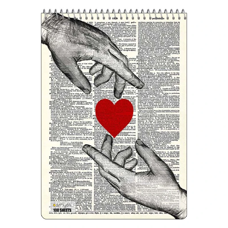 دفتر شطرنجی 100 برگ کارنیکا طرح روزنامه وینتج Vintage Newspaper کد 37754