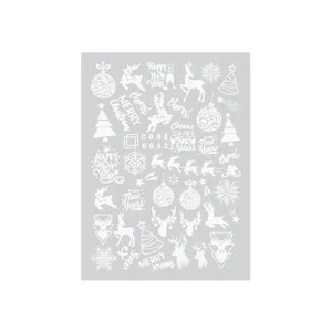 برچسب لنز ناخن مدل کریسمس کد 43