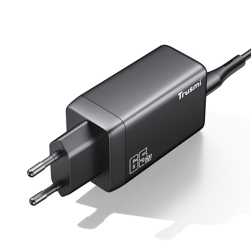شارژر دیواری 65 وات سه پورت تراسمی مدل CH05-047 به همراه کابل USB-C 