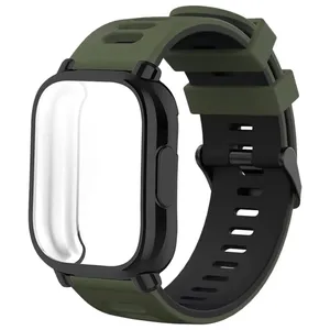 بند اسپریگ مدل Jel-Hike TW مناسب برای ساعت هوشمند شیائومی Redmi Watch 5 Active 22mm به همراه کاور