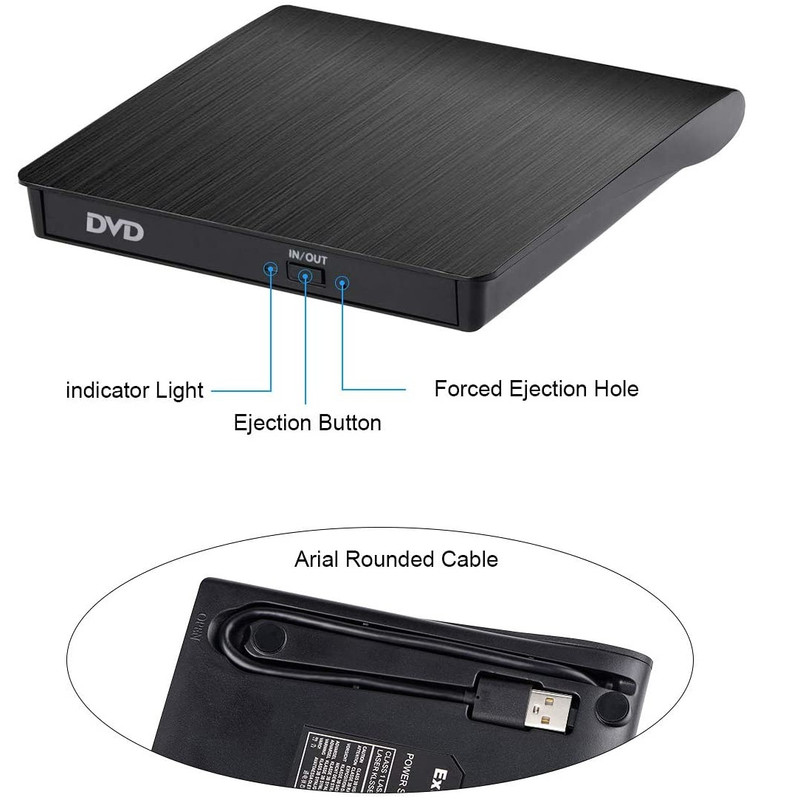 درایو DVD اکسترنال کوکوپا مدل Pop-Up Mobile BT638