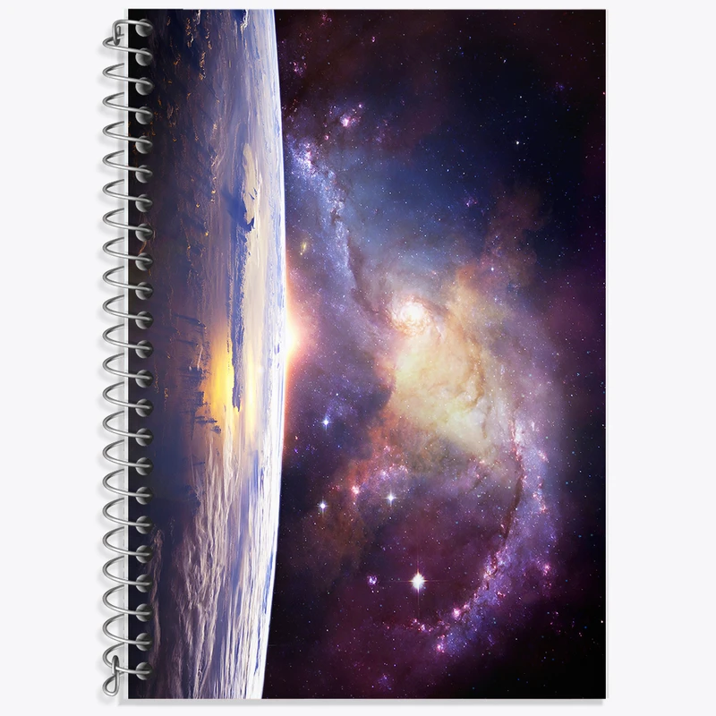 دفتر لغت 50 برگ خندالو طرح کهکشان (galaxy) کد F6707