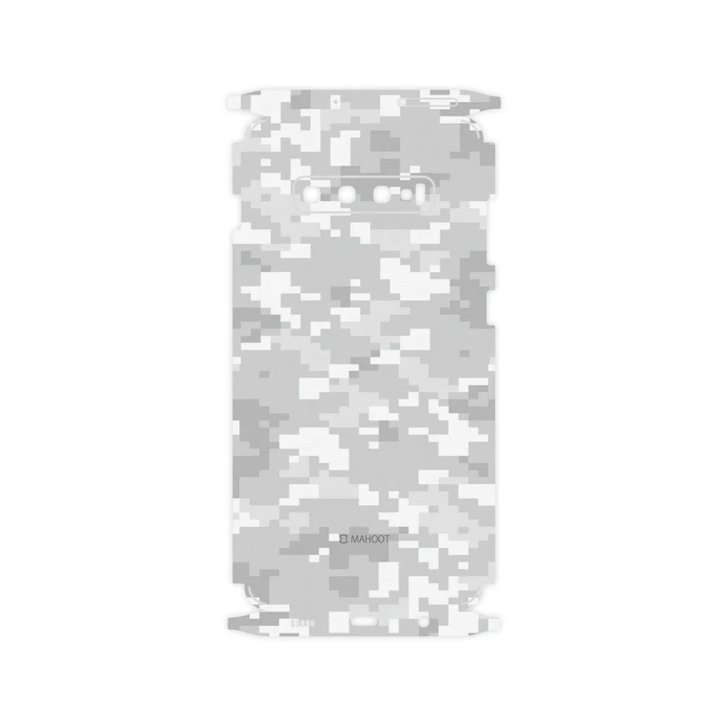 برچسب پوششی ماهوت مدل Army-Snow-Pixel-FullSkin مناسب برای گوشی موبایل سامسونگ Galaxy S10 Plus