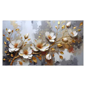 فرش پارچه‌ای مدل فرشینه طرح گل طلا کد AR3059731