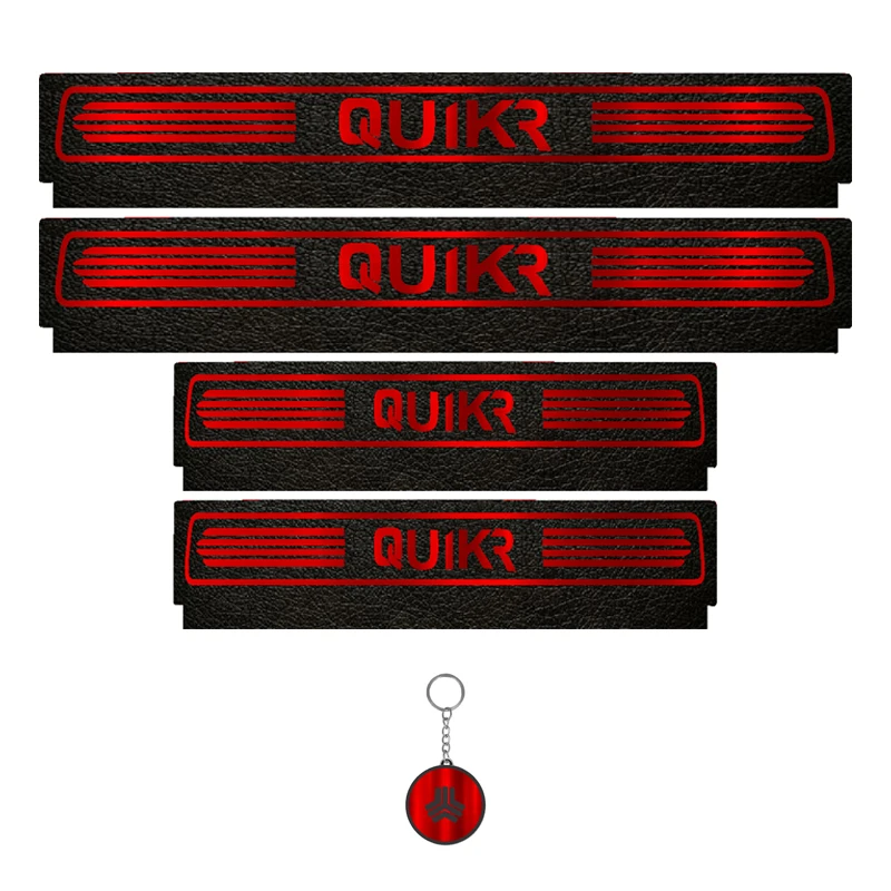 برچسب پارکابی خودرو لندمون کد LM062 MR مناسب برای کوئیک آر مجموعه 4 عددی به همراه جا کلیدی