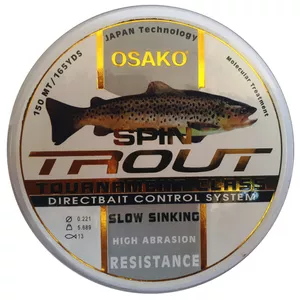 ریسه ماهیگیری اوساکو مدل spin trout سایز 0.22 میلی متر