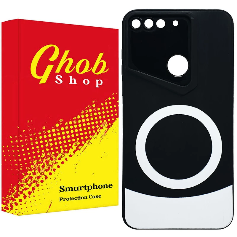 کاور قاب شاپ مدل مگ سیف طرح دو رنگ مناسب برای گوشی موبایل هوآوی Y7 2018 / Y7 Prime 2018