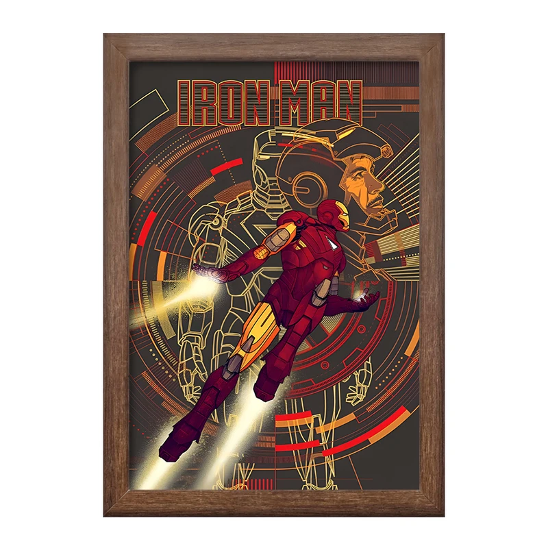 تابلو خندالو طرح مرد آهنی مارول (Marvel) کد F10505