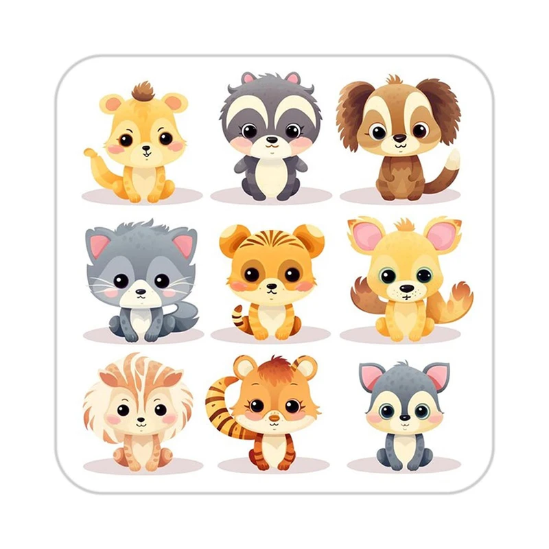 زیر لیوانی کاکتی طرح حیوانات کارتونی مدل mp27830