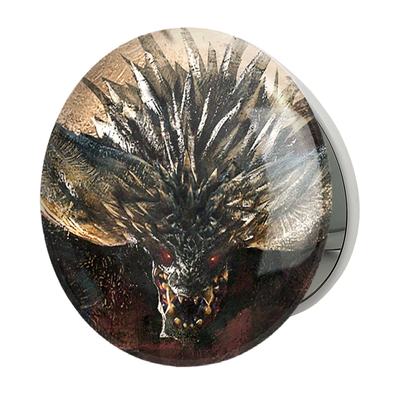 آینه جیبی خندالو طرح بازی شکارچی هیولا (Monster Hunter) مدل تاشو کد 33228