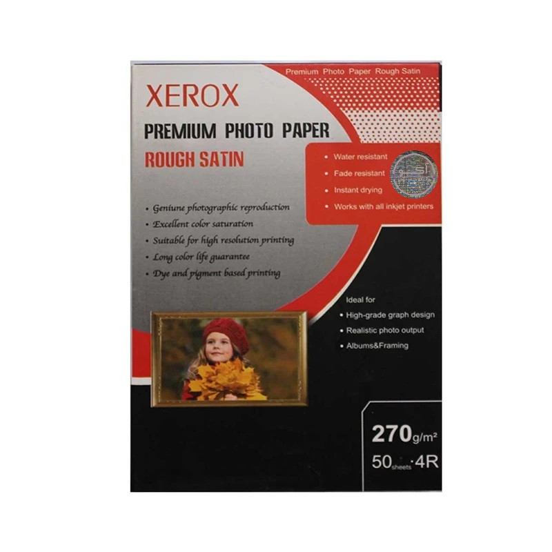 کاغذ عکس زیراکس مدل Rough Satin سایز A6 بسته 50 عددی