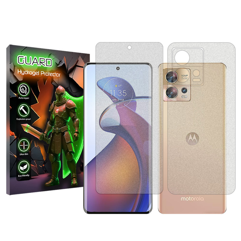 محافظ صفحه نمایش مات گارد مدل Tough مناسب برای گوشی موبایل موتورولا Edge 30 Fusion به همراه محافظ پشت گوشی