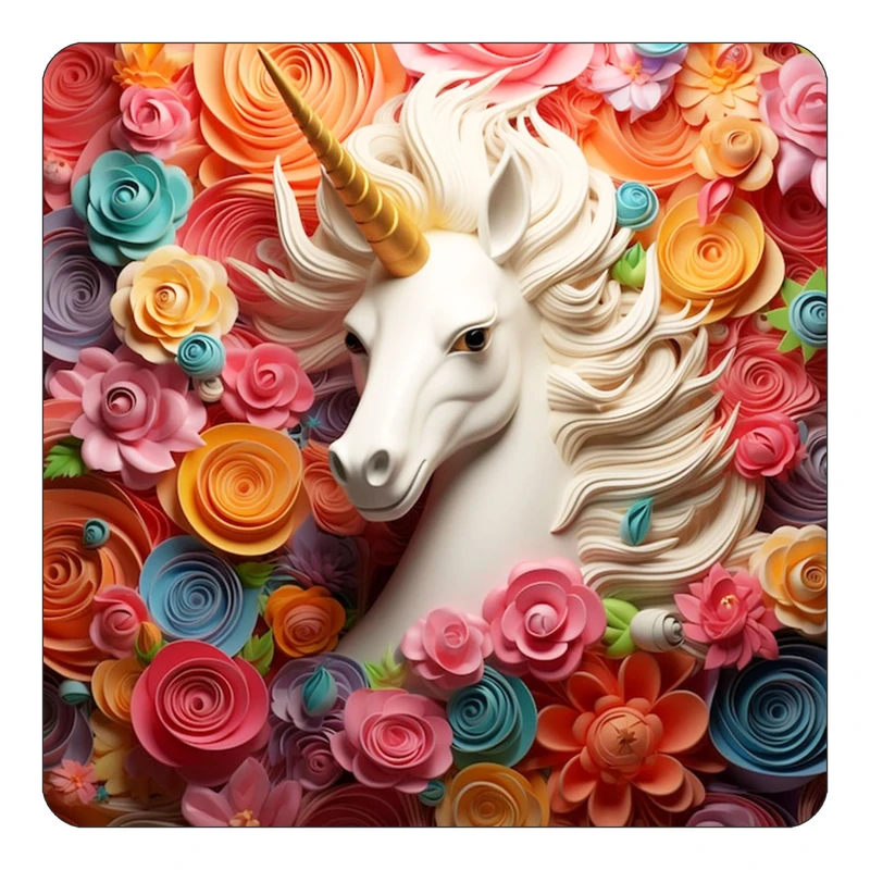 مگنت کاکتی طرح اسب تک شاخ و یونیکورن مدل mp30180