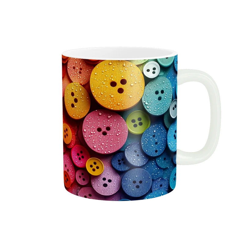 ماگ پاد آفرین طرح دکمه کد 4181