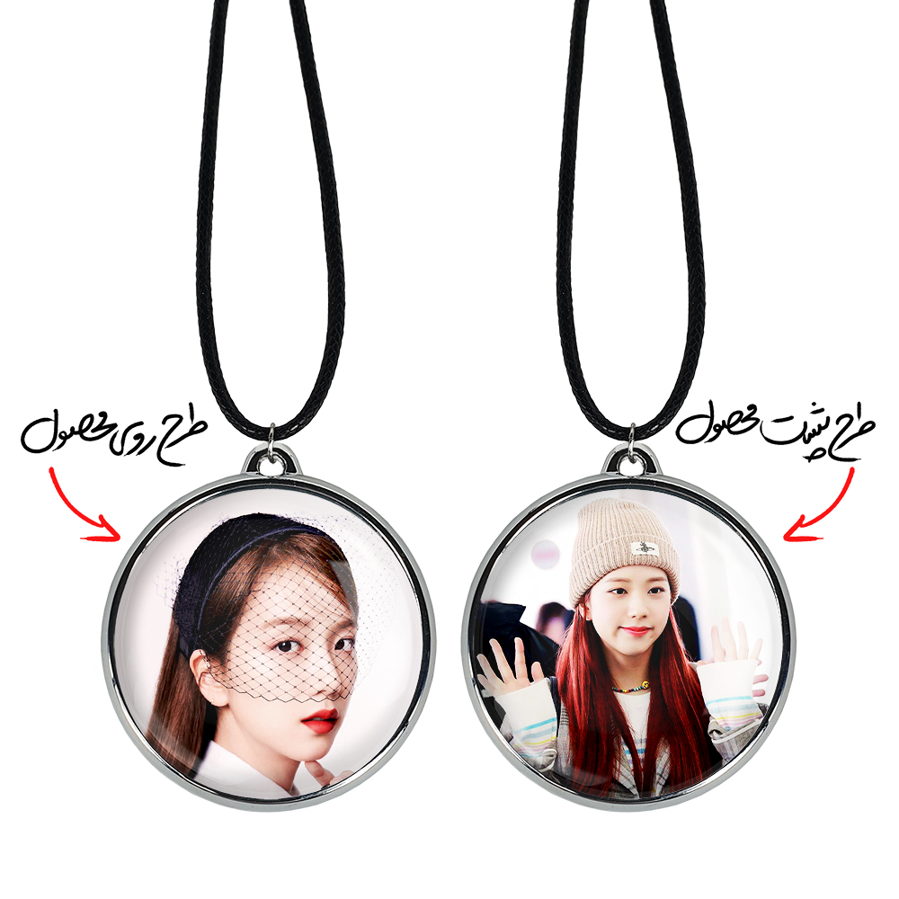 گردنبند خندالو مدل جیسو بلک پینک کد 1422014215