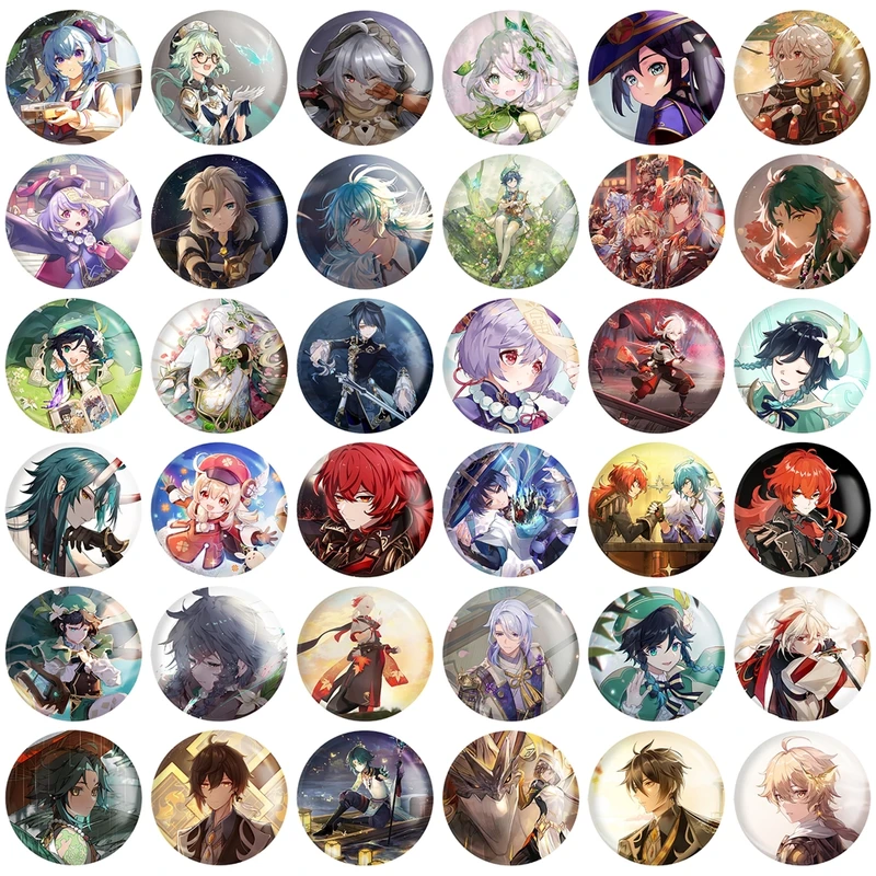 پیکسل خندالو طرح بازی گنشین ایمپکت Genshin Impact کد 148 مدل بزرگ مجموعه 36 عددی