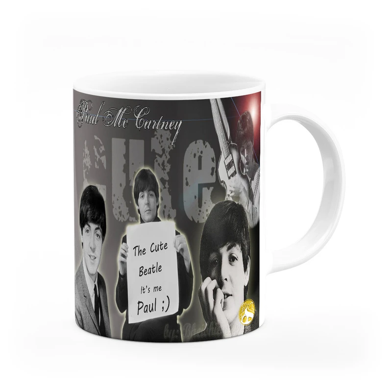 ماگ هومرو طرح گروه راک بیتلز مدل MG9488