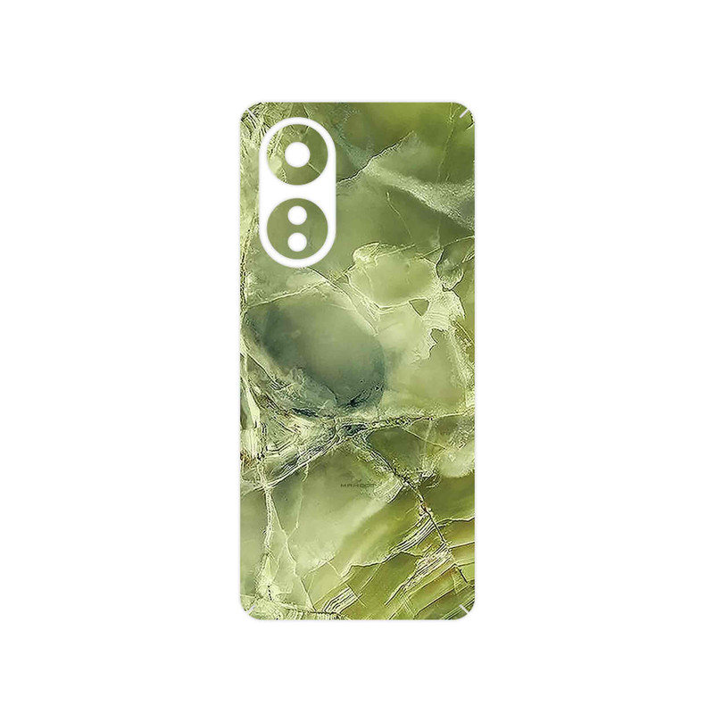 برچسب پوششی ماهوت مدل Green_Crystal_Marble مناسب برای گوشی موبایل اپو A58 4G