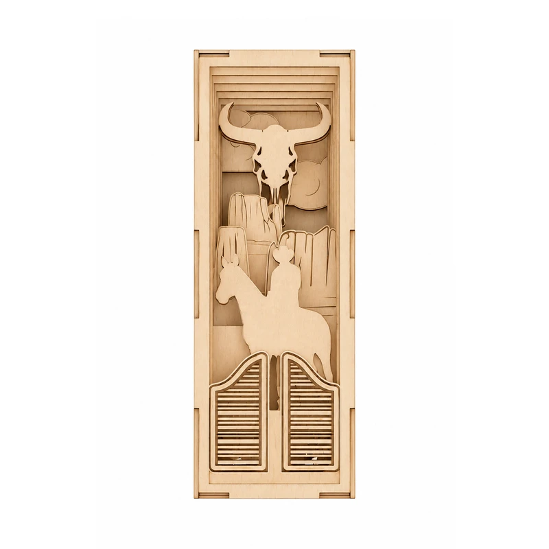 ساختنی 12 تکه مدل بین کتابی چوبی کد M425