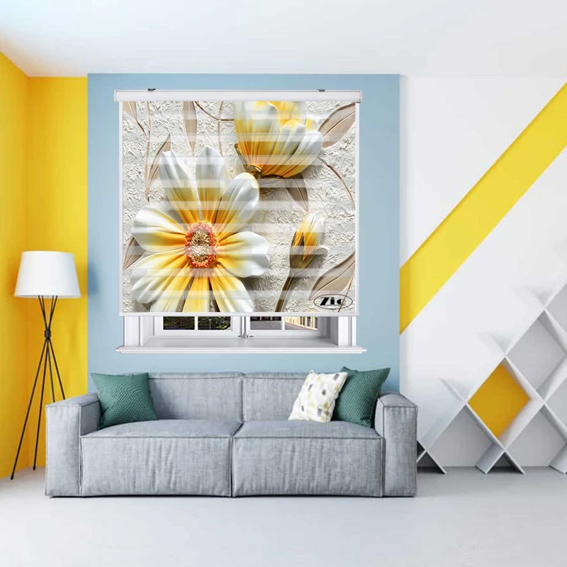 پرده زبرا زیو کد 3D1475 سایز 150x200 سانتی متر