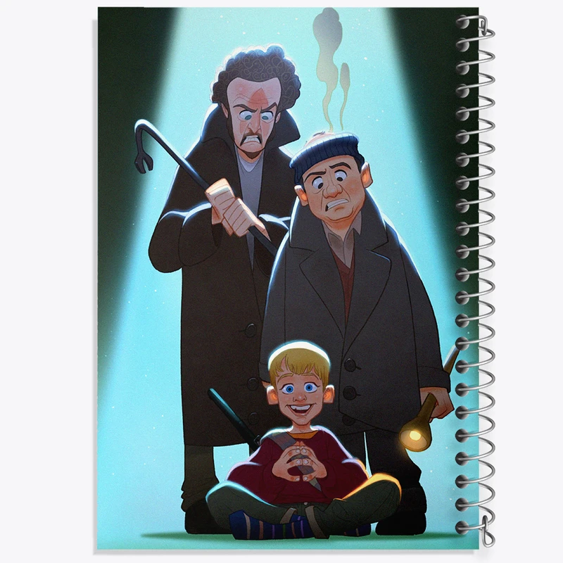 دفتر لیست خرید 50 برگ خندالو طرح تنها در خانه کد F7402