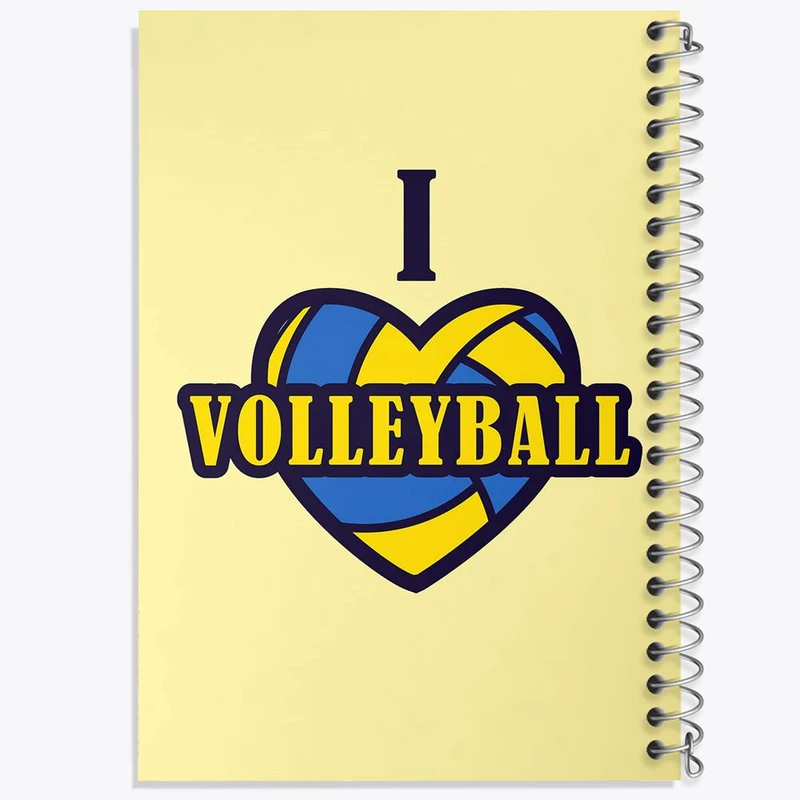 دفتر شطرنجی 50 برگ خندالو طرح والیبال Volleyball کد 26417