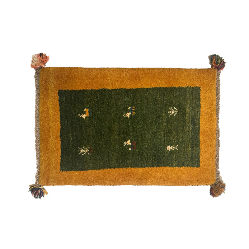 گبه دستباف نیم متری مدل بافت قشقای شیراز کد NKP-sgp52