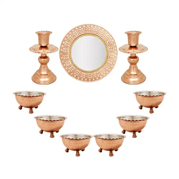 ست هفت سین مسی کد ZH223.7 مجموعه 9 عددی