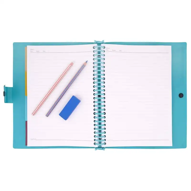 دفتر کلاسوری 200 برگ پاپکو مدل NB-608R بسته 2 عددی