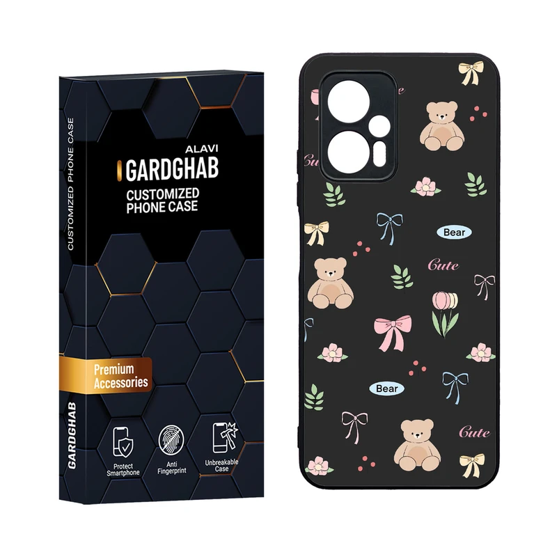 کاور گارد قاب مدل دورژله ای پشت گلس فانتزی مناسب برای گوشی موبایل شیائومی Poco X4 GT / Redmi Note 11t Pro 5G