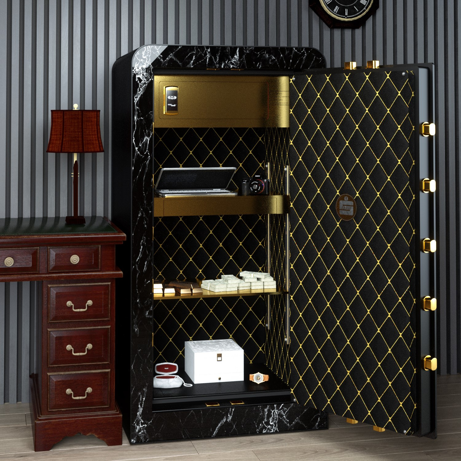 گاوصندوق الکترونیکی سدید مدل لاکچری PROMAX 1000