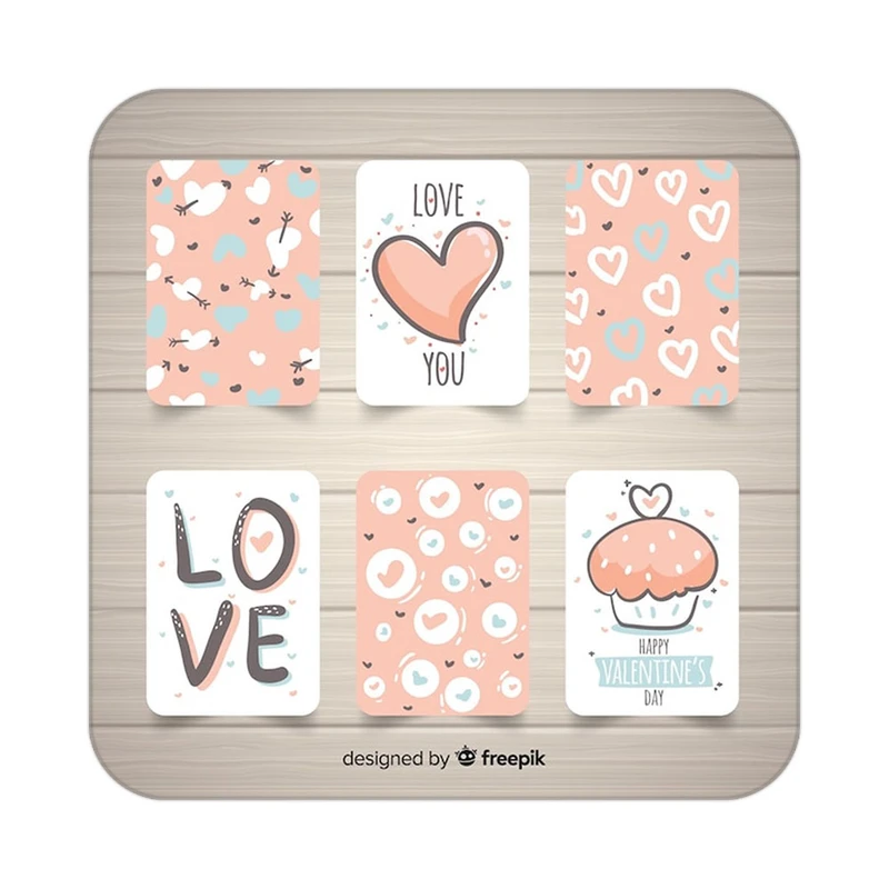 زیر لیوانی کاکتی طرح عاشقانه مدل mp38069