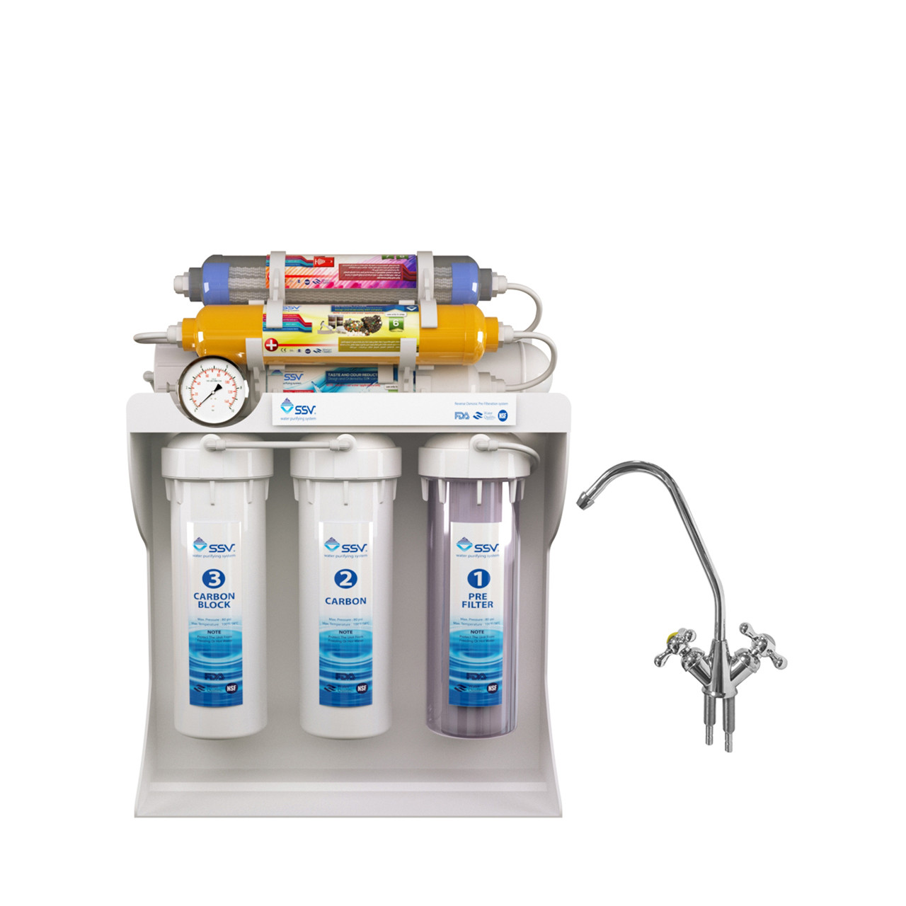 دستگاه تصفیه کننده آب اس اس وی مدل UltraPro 2W X1000 به همراه شیر دوکاره