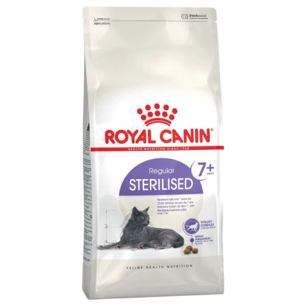 غذای خشک گربه رویال کنین مدل 7+Sterilised وزن 1.5 کیلوگرم